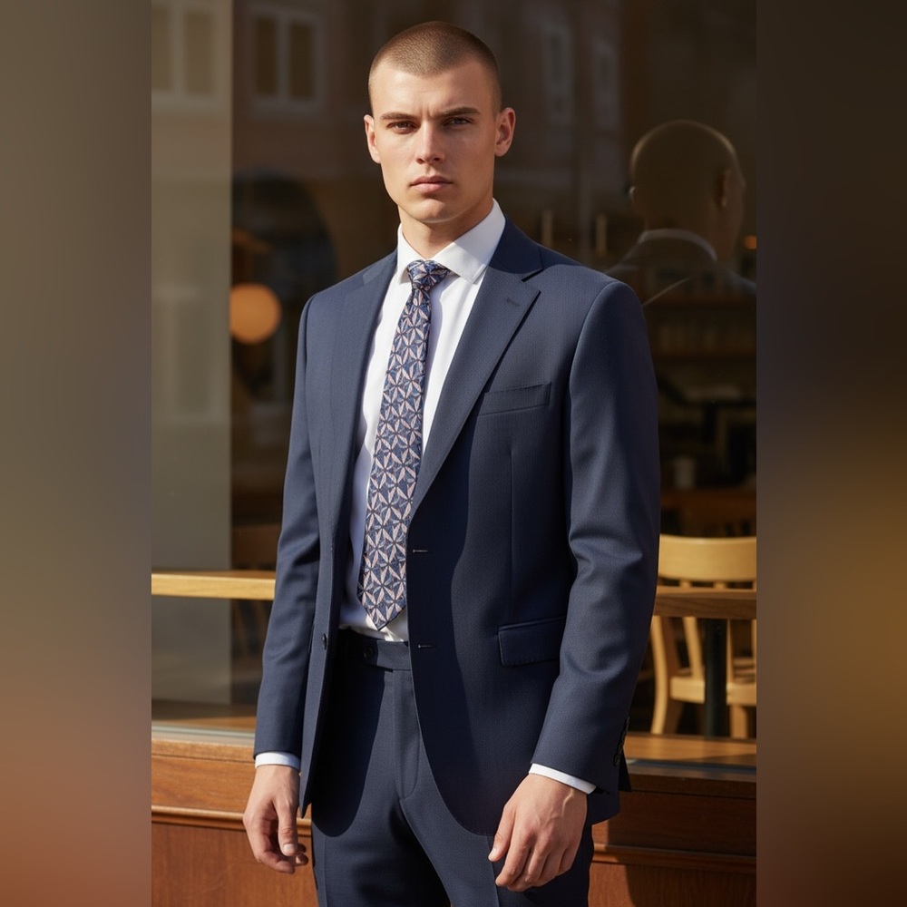 Christian Dior MONSIEUR pink/blue tie